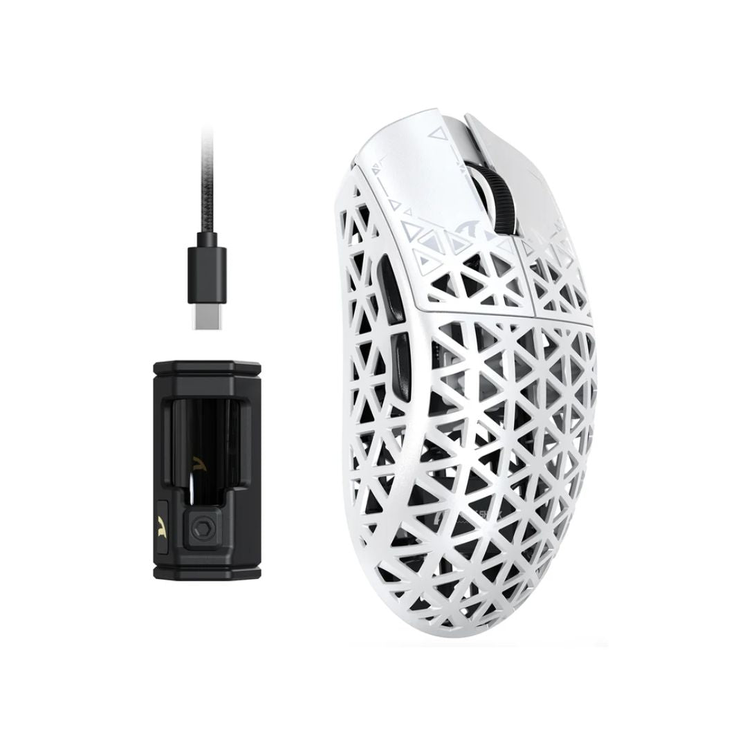 ATTACK SHARK R5 Ultra Carbon Fiber Wireless 8K Gaming Mouse | White