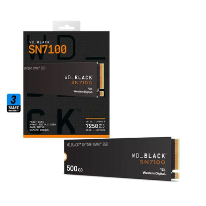 WD BLACK SN7100 500GB | 6800MB/s M.2 NVME | PCIe 4.0