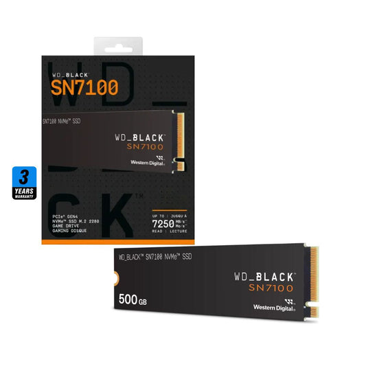 WD BLACK SN7100 500GB | 6800MB/s M.2 NVME | PCIe 4.0
