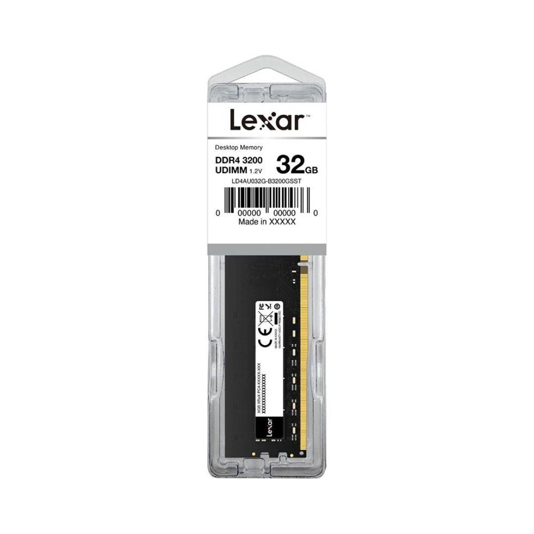 Lexar 32GB (32x1) 3200 DDR4 Desktop | Black
