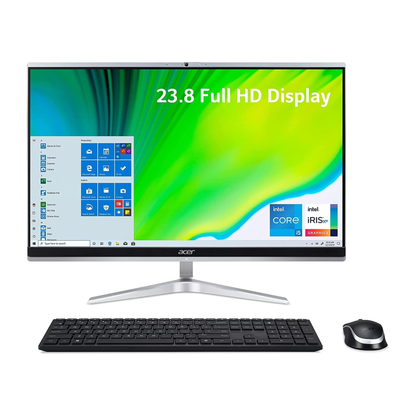 All In One Acer Aspire C24-1651 | Intel Core i5-1135G7 | RAM 8GB | SSD 512 + 1TB HDD (Upgraded) NVIDIA MX450 2GB | 24 FHD Touchscreen IPS | Silver