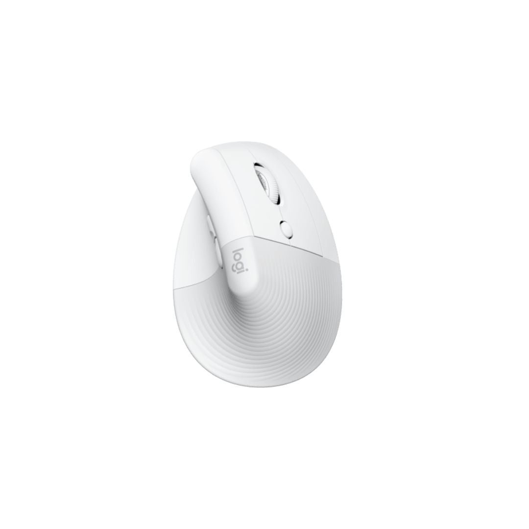 Logitech Lift Vertical Ergonomic | Bluetooth | Wireless Mouse | White