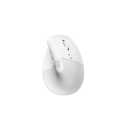 Logitech Lift Vertical Ergonomic | Bluetooth | Wireless Mouse | White