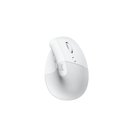 Logitech Lift Vertical Ergonomic | Bluetooth | Wireless Mouse | White
