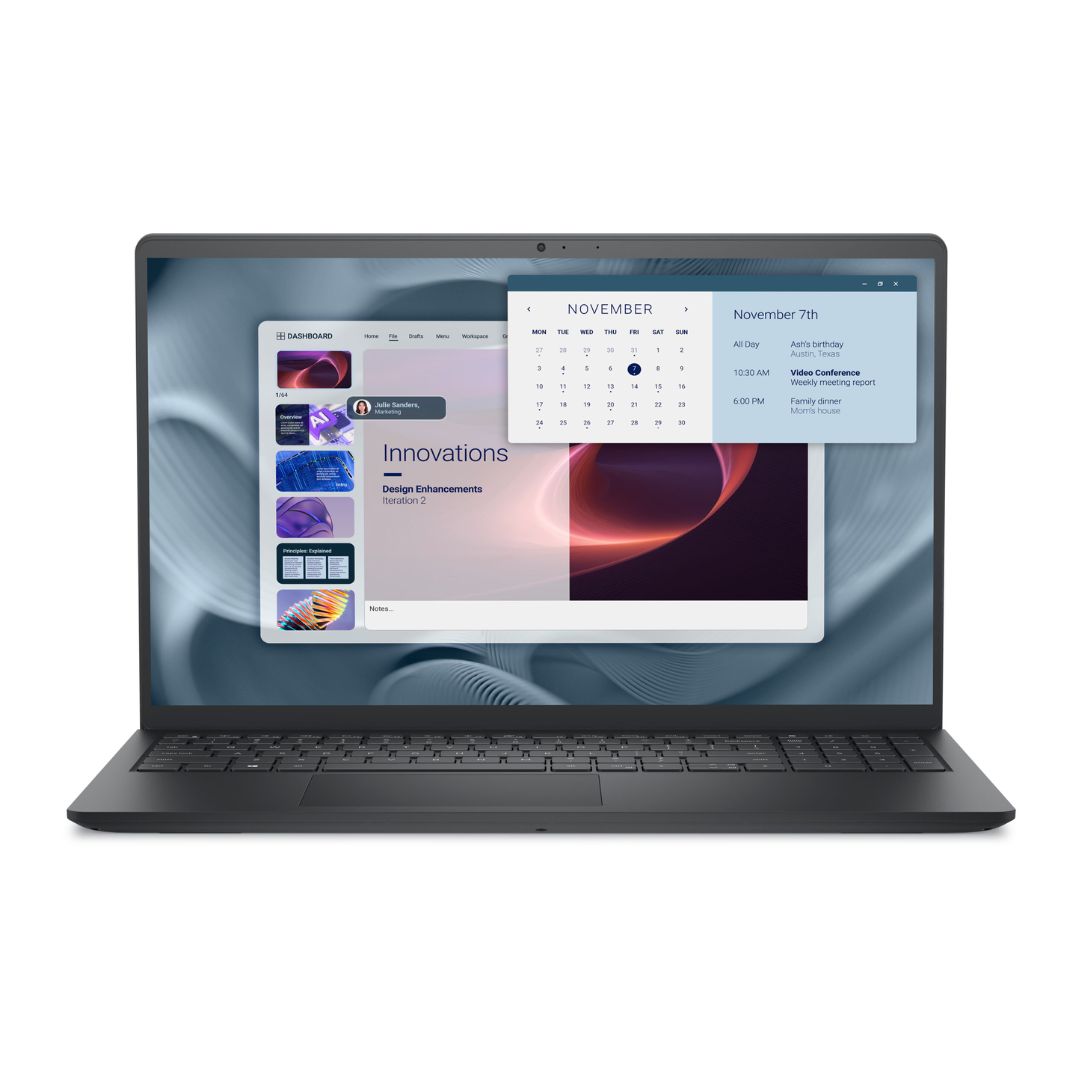 Dell Pro 15 Essential PV15250 | (RPLU-006-P) Intel Core i7-1355U | RAM 8GB | SSD 512GB | Intel UHD Graphics | 15.6 Inch FHD IPS 120Hz | Carbon Black