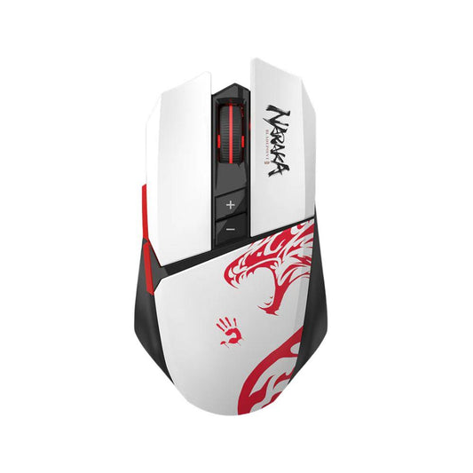 Bloody R36 Ultra Naraka Wireless Gaming Mouse | Alpha 12K Sensor | 12 | 000 CPI | 1ms Response | RGB Lighting