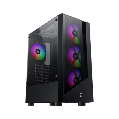 Xigmatek Duke | 4 Fan RGB Mid Tower Case | Black