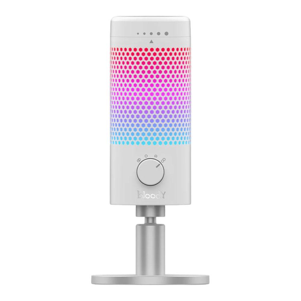 Bloody GM50 Pro USB Streaming Microphone | 4 Polar Patterns | RGB Lighting | Tap-to-Mute | High-Fidelity Sound for PC | Mac & Consoles