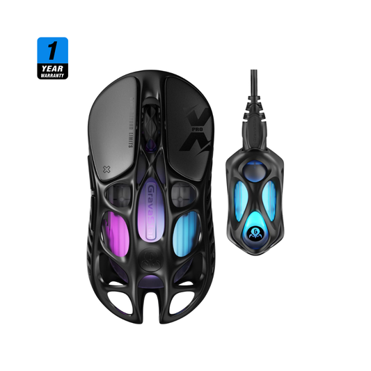 GravaStar Mercury X Pro 8KHz Wireless Gaming Mouse | Galaxy Black
