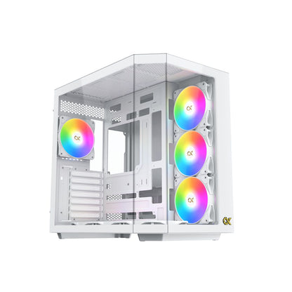 Xigmatek CUBI II Arctic Glass | Mid Tower Case | White