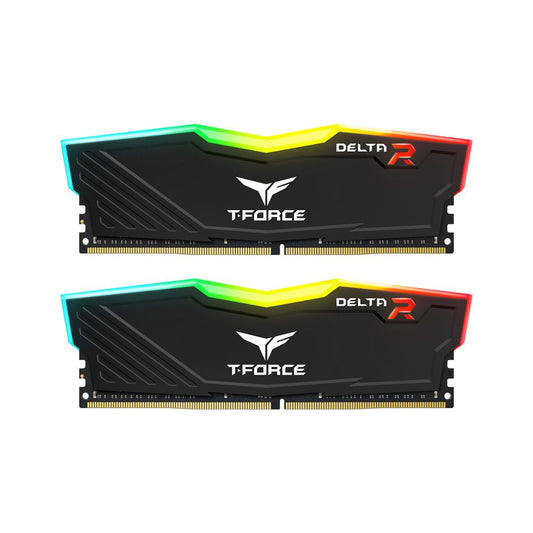 TEAMGROUP T-Force Delta RGB DDR4 Ram 16GB (2x8GB) 3600MHz CL18 | Black