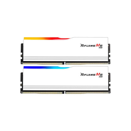 G.SKILL Ripjaws M5 RGB DDR5 64GB (2x32GB) 6000MHz CL36 | XMP & EXPO | White