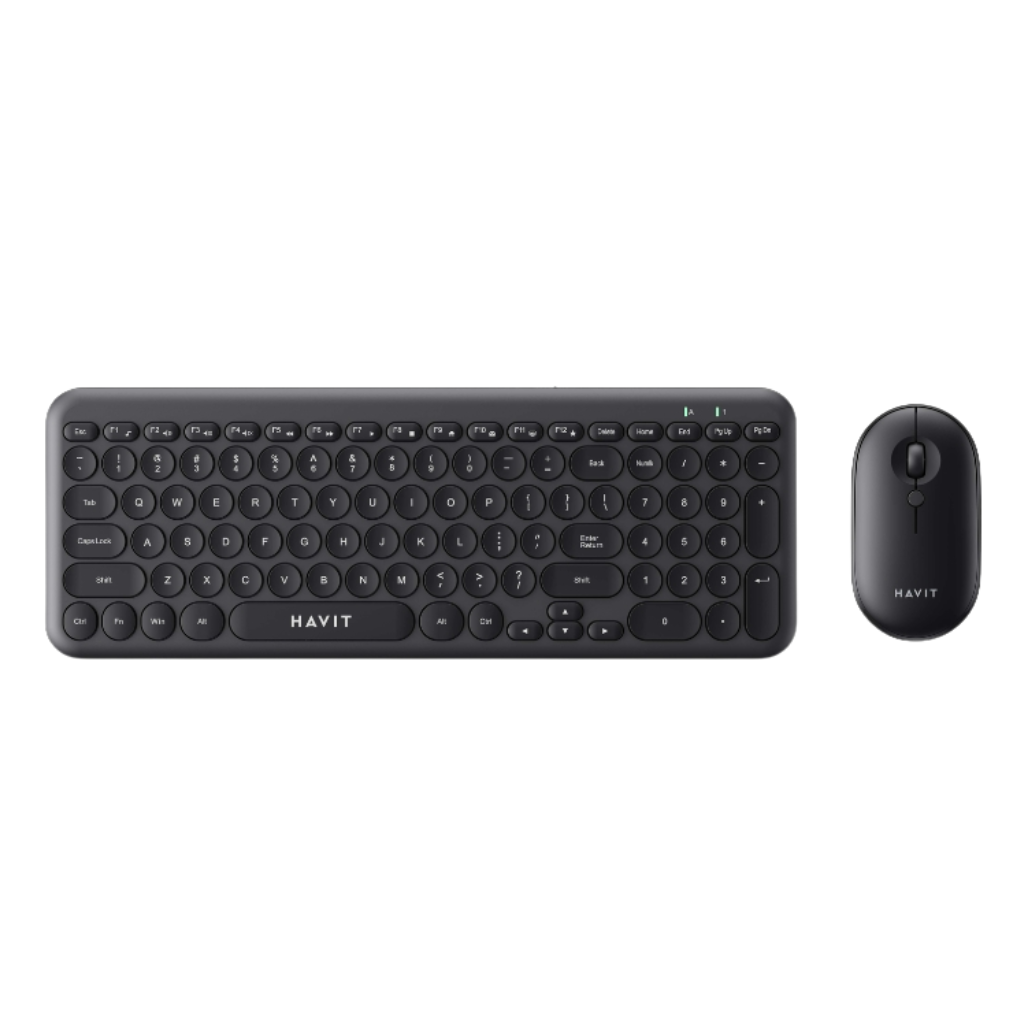 Havit KB254GCM Wireless Keyboard & Mouse Combo | Black (English Layout)