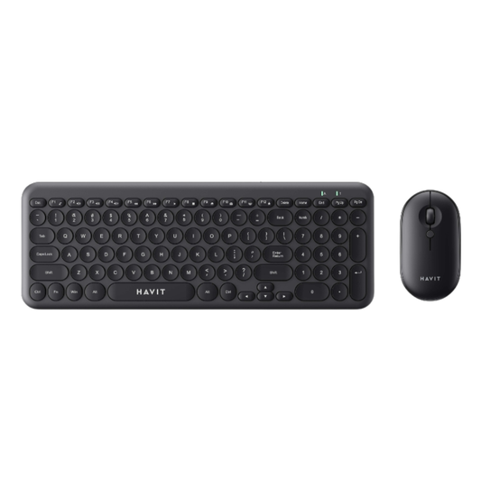 Havit KB254GCM Wireless Keyboard & Mouse Combo | Black (English Layout)