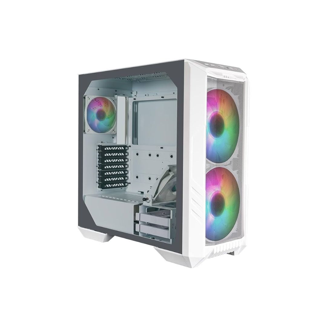 Cooler Master HAF 500 Mid Tower 3 Fan | White