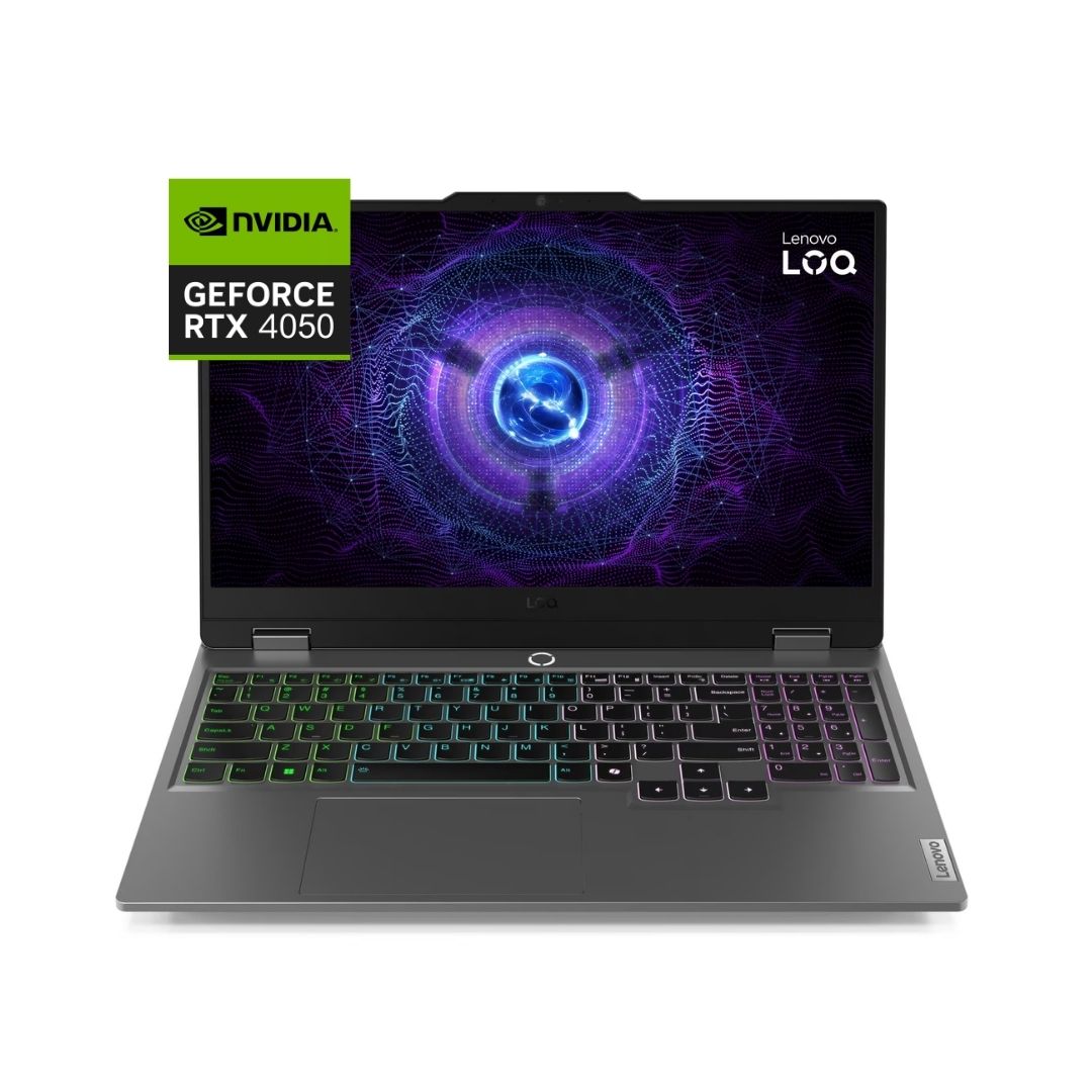 Lenovo LOQ 15IRX9 | (71PS) Intel Core i7-13650HX | RAM 16GB | SSD 512GB | RTX 4050 6GB | 15.6 Inch Inch FHD IPS 144Hz | Luna Grey