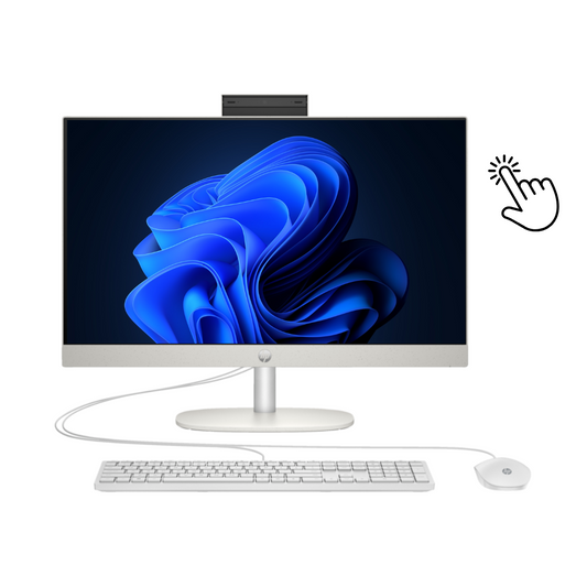 All in One HP 24-CR0323NH | Intel Core i5-1335U | RAM 8GB | SSD 512GB | Intel Iris Xe Graphics | 24 FHD IPS Touch Screen | Shell white