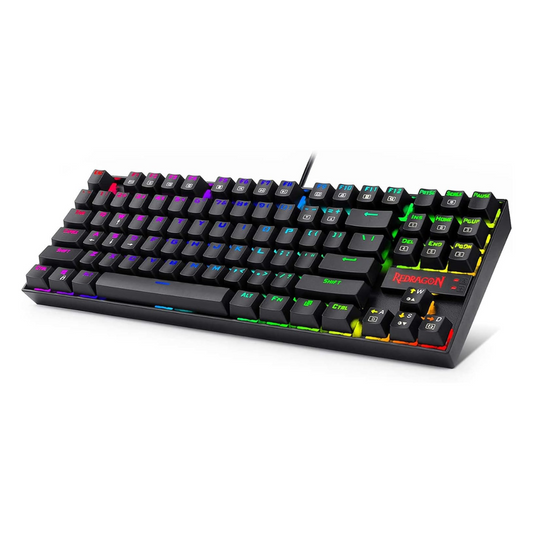 Redragon K552-RGB | Kumara | 80% | Wired | Red Switches | Black