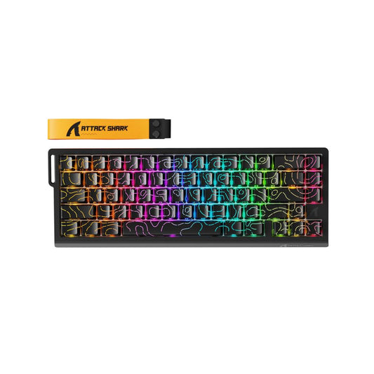 ATTACK SHARK X68 Pro Magnetic Wireless Keyboard | Black Contours