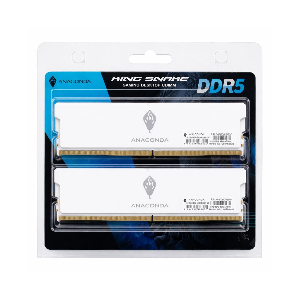 ANACONDA King Snake K5 DDR5 32GB (2x16GB) 6000MHz CL38 | White