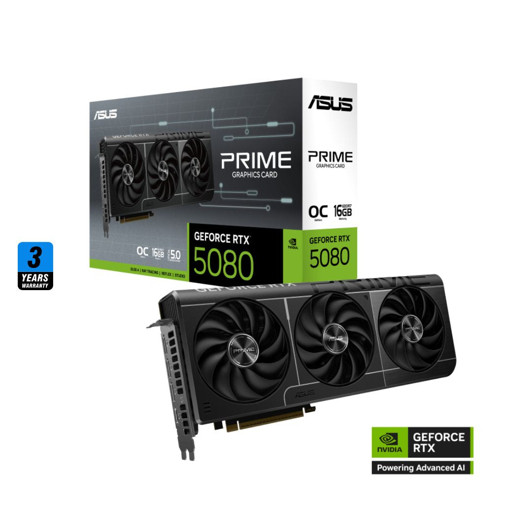 ASUS PRIME GeForce RTX 5080 16GB GDDR7 OC Edition
