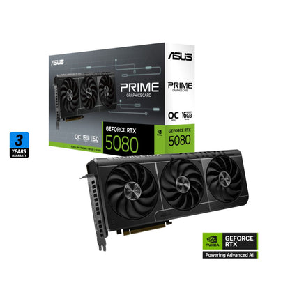 ASUS PRIME GeForce RTX 5080 16GB GDDR7 OC Edition