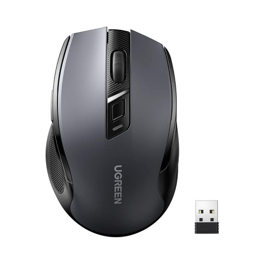 UGREEN MU006 Ergonomic Optical Wireless Mouse | Black