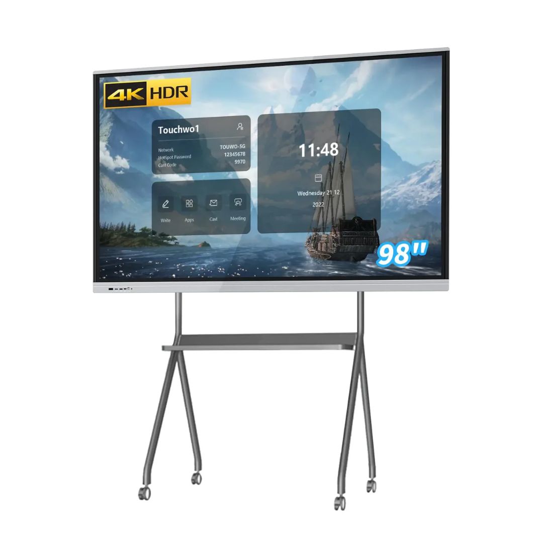 Luminex 98-Inch 4K UHD & AI Built-in Camera Smart Interactive Whiteboard | Android 15.0 | RAM 8GB | Storage 128GB