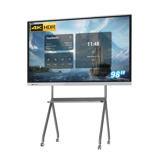 Luminex 98-Inch 4K UHD & AI Built-in Camera Smart Interactive Whiteboard | Android 15.0 | RAM 8GB | Storage 128GB