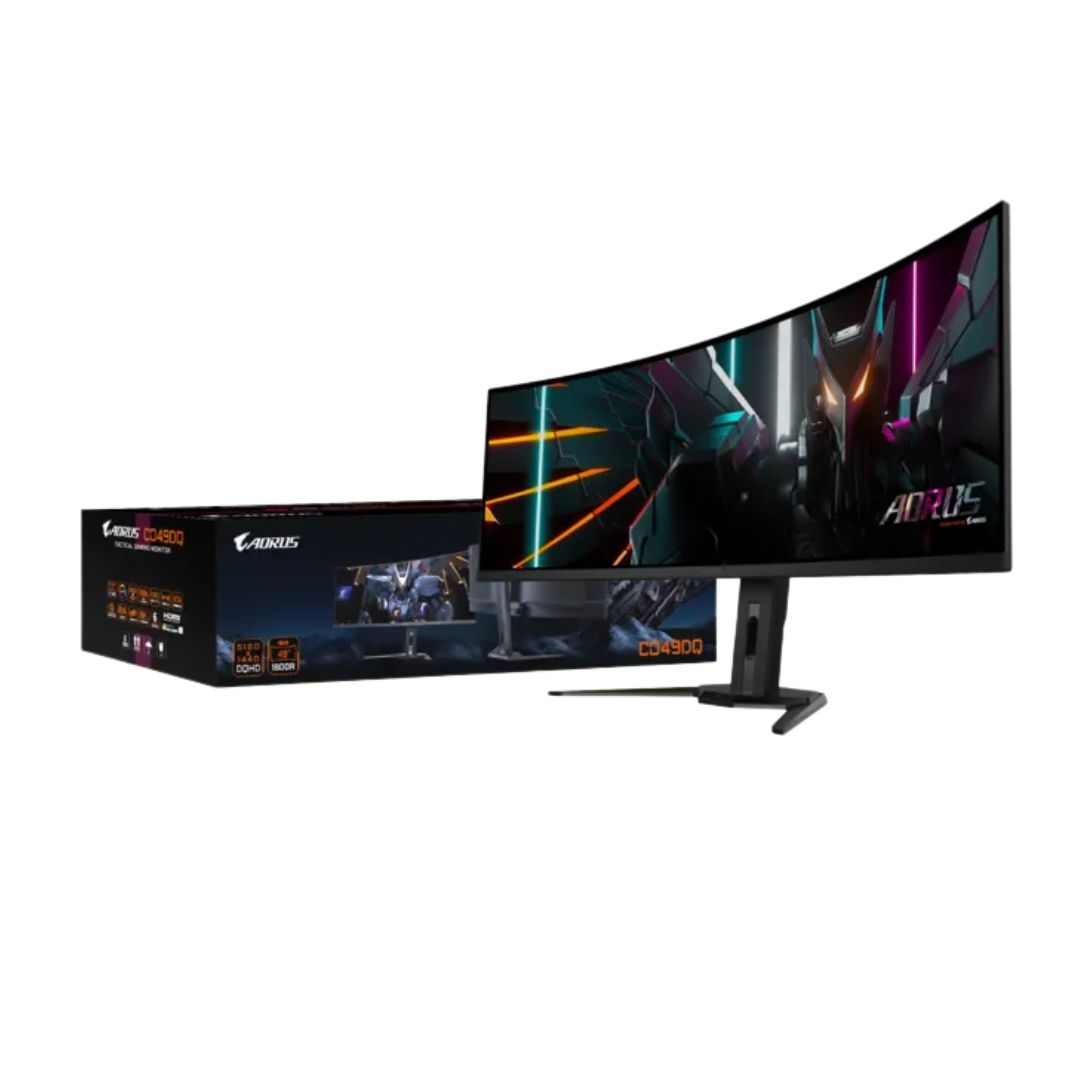 Gigabyte AORUS CO49DQ | 49 inch | DQHD (5120 x 1440) 0.03Ms 144Hz QD-OLED Curved | Gaming Monitor
