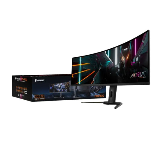 Gigabyte AORUS CO49DQ | 49 inch | DQHD (5120 x 1440) 0.03Ms 144Hz QD-OLED Curved | Gaming Monitor