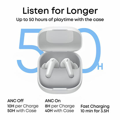 Anker Soundcore R60i NC Wireless Earbuds | White