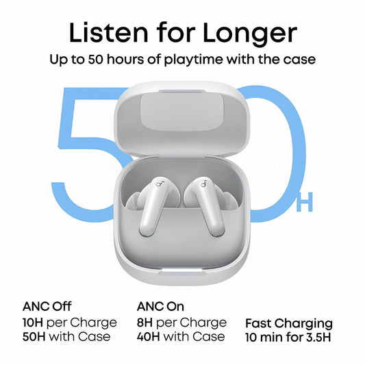 Anker Soundcore R60i NC Wireless Earbuds | White