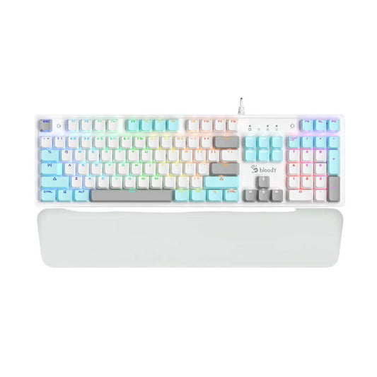 Bloody S525N Mechanical Gaming Keyboard | BLMS Hot-Swappable Switches | RGB Backlight | 1ms Response | Wrist Rest
