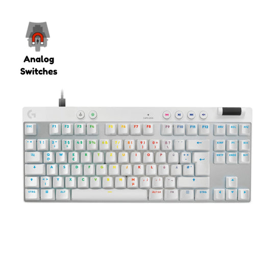 Logitech G PRO X TKL RAPID Wired Gaming Keyboard | White