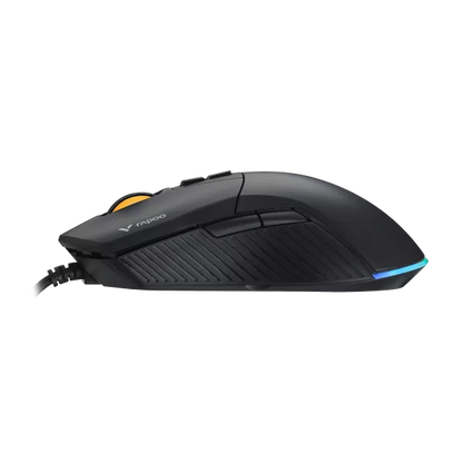 Rapoo V360 IR Optical Gaming Mouse – 6200 DPI, 1000 Hz, 7 Programmable Buttons, RGB Lighting, Onboard Memory, Ergonomic Design