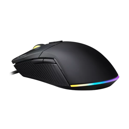 Rapoo V360 IR Optical Gaming Mouse – 6200 DPI, 1000 Hz, 7 Programmable Buttons, RGB Lighting, Onboard Memory, Ergonomic Design