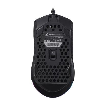 Rapoo V360 IR Optical Gaming Mouse – 6200 DPI, 1000 Hz, 7 Programmable Buttons, RGB Lighting, Onboard Memory, Ergonomic Design