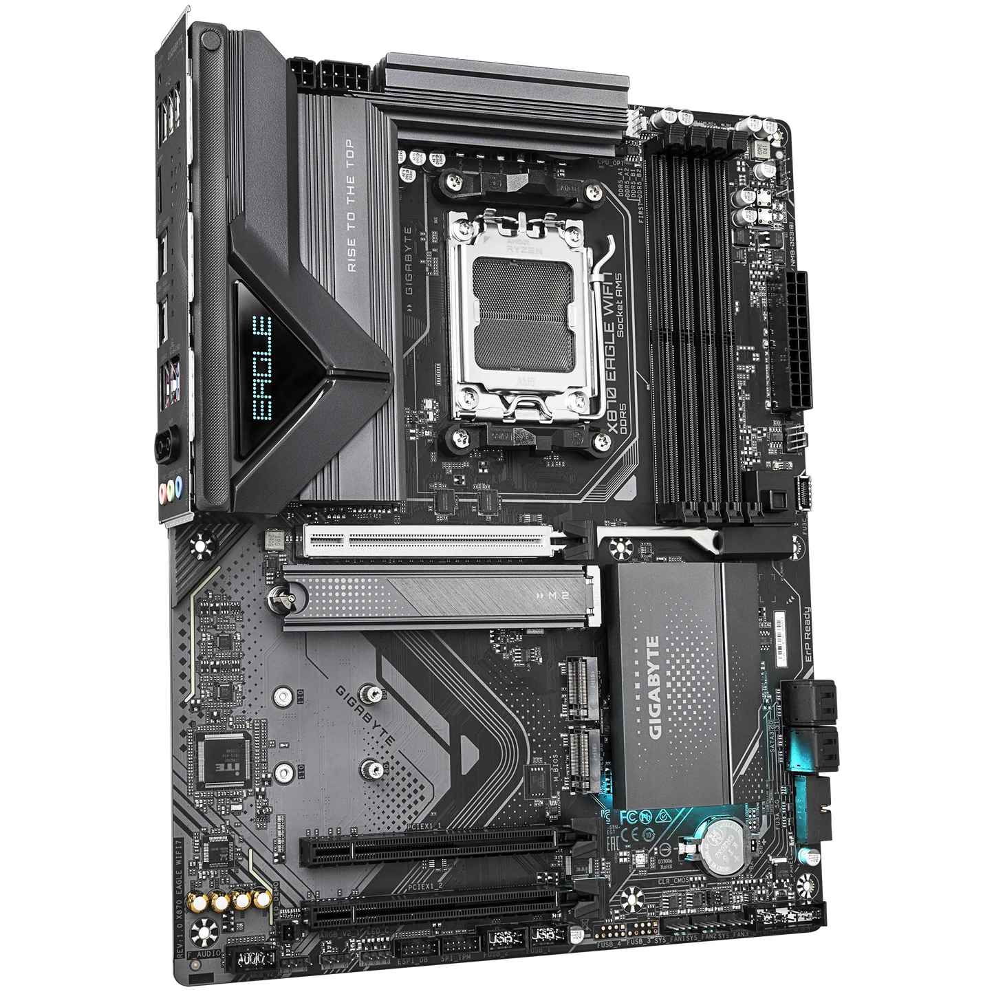 GIGABYTE X870 EAGLE WIFI7 Motherboard | AM5 | DDR5 | PCIe 5.0 | Wi-Fi 7 | USB4 | 14+2+2 VRM | 3× M.2 | EZ-Latch | 2.5GbE LAN | ATX