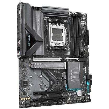 GIGABYTE X870 EAGLE WIFI7 Motherboard | AM5 | DDR5 | PCIe 5.0 | Wi-Fi 7 | USB4 | 14+2+2 VRM | 3× M.2 | EZ-Latch | 2.5GbE LAN | ATX