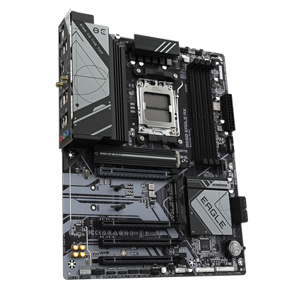 GIGABYTE B650 EAGLE AX Motherboard | AM5 | DDR5 | PCIe 5.0 | Wi-Fi 6E | 12+2+2 VRM | 3× M.2 | USB 3.2 Gen2 | Smart Fan 6 | Q-Flash Plus | ATX