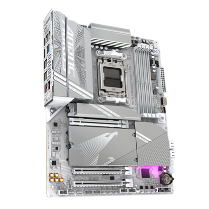 GIGABYTE X870 AORUS ELITE WIFI7 ICE ATX Motherboard | AMD AM5 | DDR5 | PCIe 5.0 | Quad M.2 | USB4 | Wi-Fi 7 | 2.5GbE LAN | EZ-Latch | Smart Fan 6