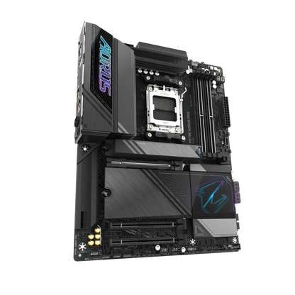 GIGABYTE X870E AORUS PRO ATX Motherboard | AMD AM5 | DDR5 | PCIe 5.0 | Quad M.2 | USB4 | Wi-Fi 7 | 2.5GbE LAN | EZ-Latch | Smart Fan 6