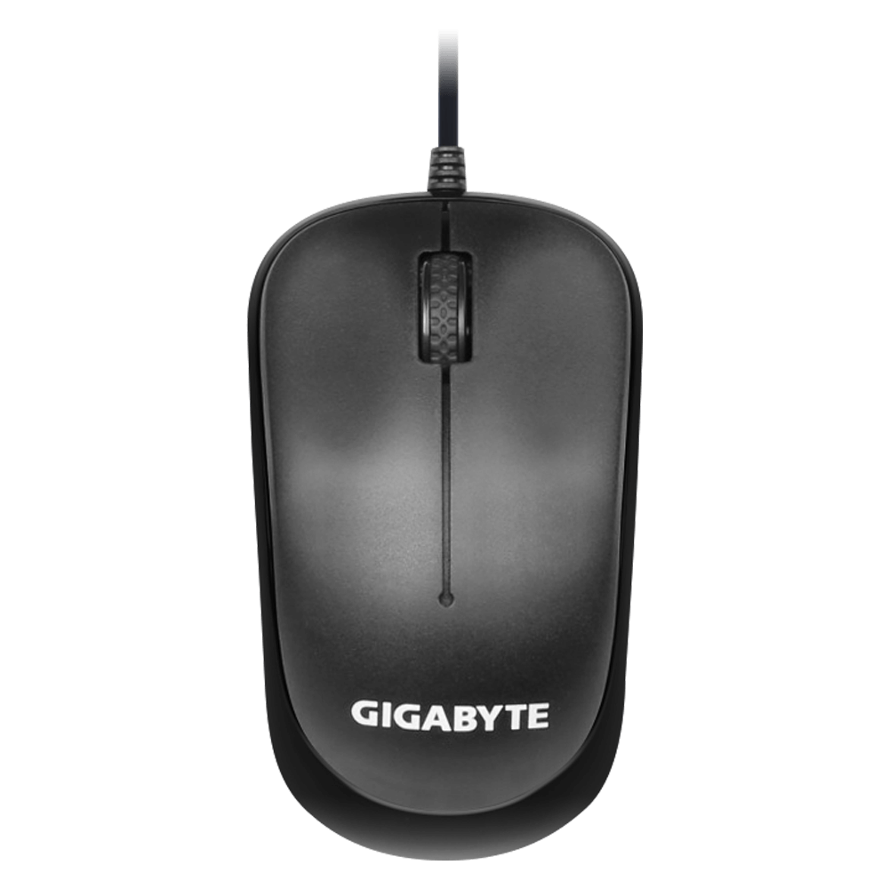 GIGABYTE KM6300 Wired Keyboard & Mouse Combo – Slim Design, 10 Multimedia Keys, 1000 DPI Optical Mouse