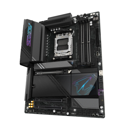 GIGABYTE X870E AORUS PRO ATX Motherboard | AMD AM5 | DDR5 | PCIe 5.0 | Quad M.2 | USB4 | Wi-Fi 7 | 2.5GbE LAN | EZ-Latch | Smart Fan 6