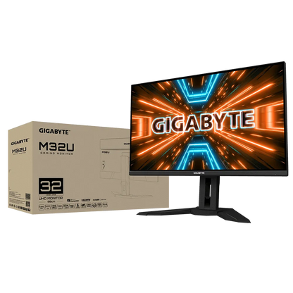 GIGABYTE M32U 32″ 4K 144 Hz IPS Gaming Monitor – HDMI 2.1, 1 ms MPRT, 90% DCI‑P3, Built‑In KVM & USB‑C Hub, HDR400