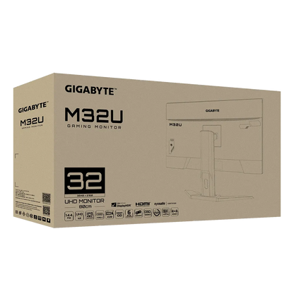GIGABYTE M32U 32″ 4K 144 Hz IPS Gaming Monitor – HDMI 2.1, 1 ms MPRT, 90% DCI‑P3, Built‑In KVM & USB‑C Hub, HDR400