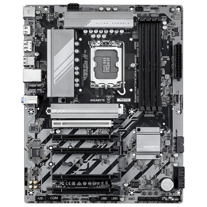GIGABYTE B860 DS3H Motherboard | LGA1700 | DDR5 | PCIe 5.0 | 8+1+2 Hybrid VRM | 2× M.2 | 2.5GbE LAN | RGB Fusion | Smart Fan 6 | ATX