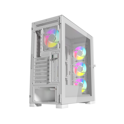 Raptor 290-XL ARCTIC HAWK RGB Mid Tower Case | White