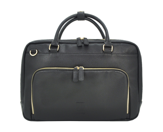 UNION 15.6" PU Leather Laptop Bag | Sleek Business Carry Case with Multi-Pockets